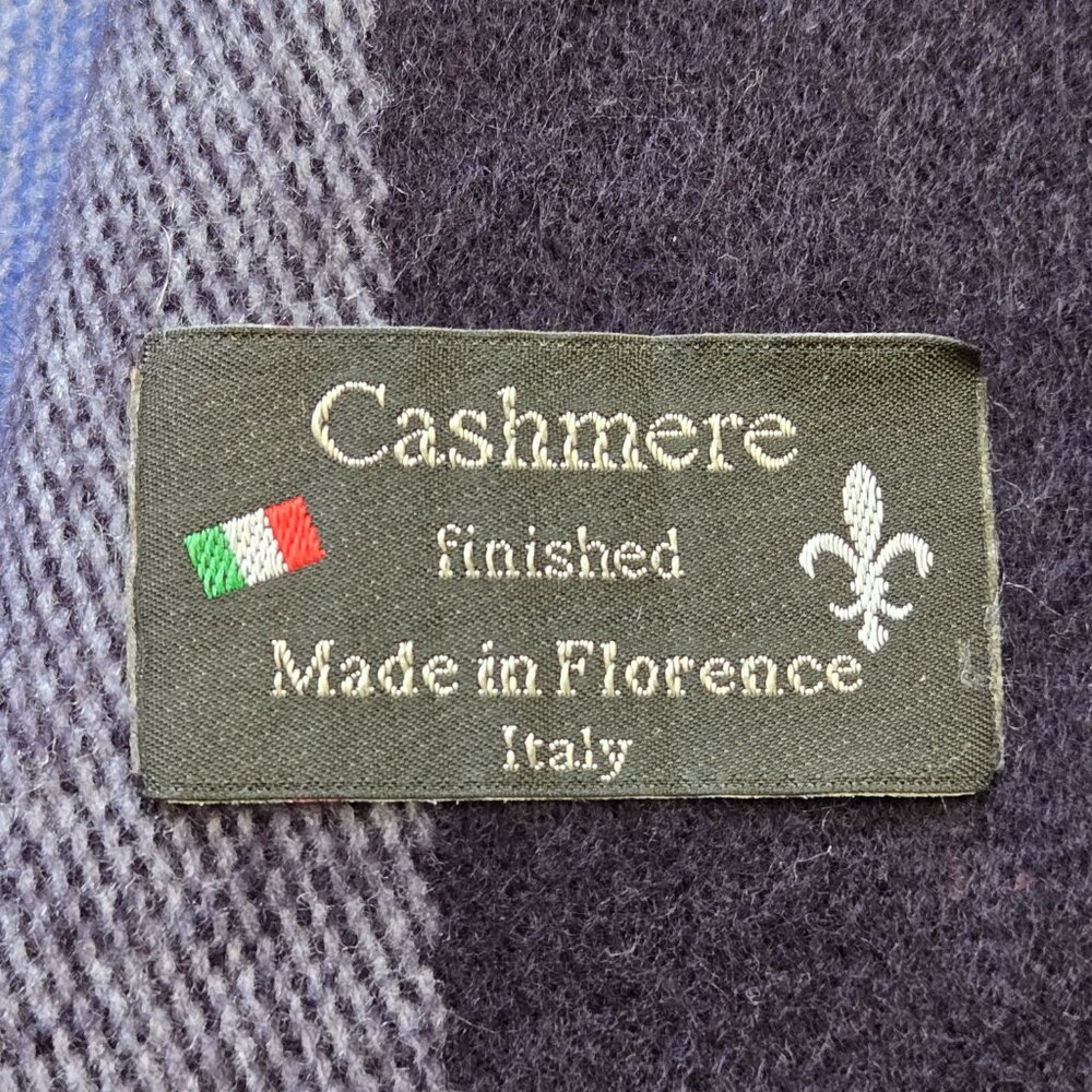 {{{THICK}}} Cashmere Woven Wrap From Florence Italy Luxury - Picture 4 of 16